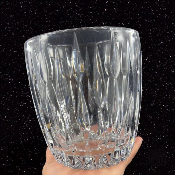 Marquis by Waterford Rainfall Crystal Ice Bucket Clear Thick Glass Vintage - Picture 11 of 13